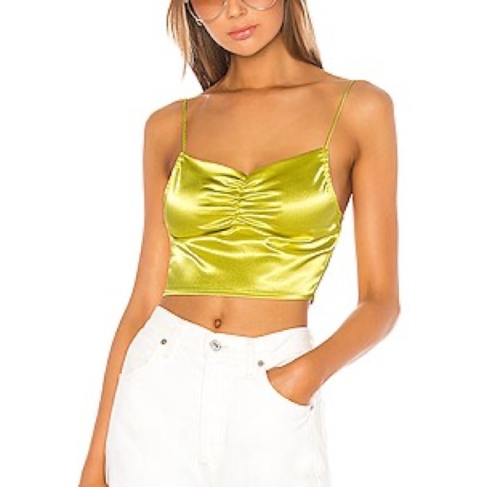 Superdown Violet Cami in Chartreuse